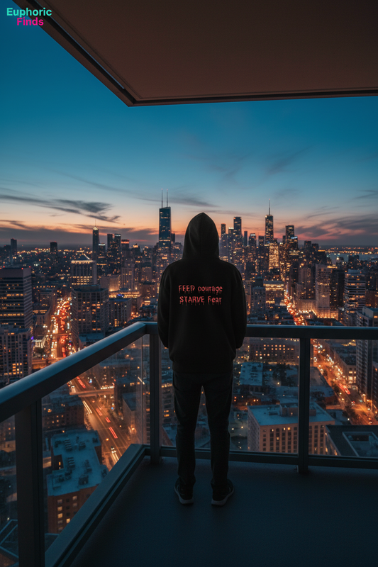 The Beast You Feed Motivational Hoodie – Feed Courage, Starve Fear
