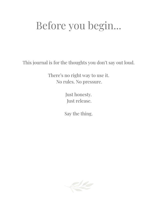 Say the Thing Digital Journal