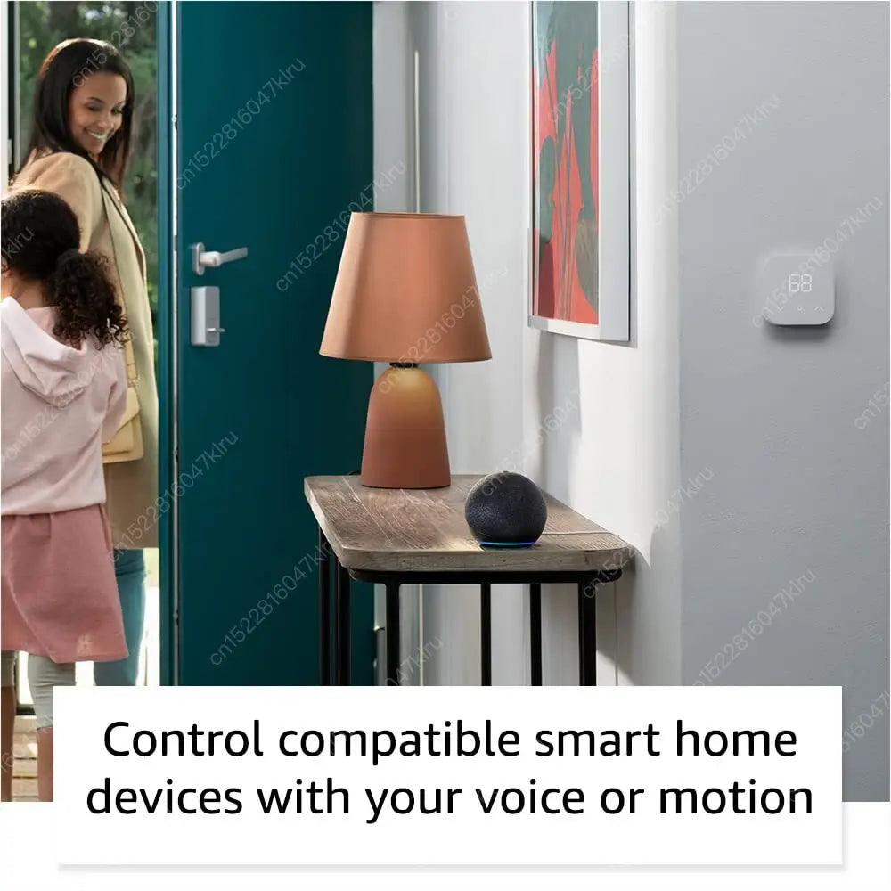 Compact Alexa Bluetooth and Wi-Fi smart speaker for smart home
