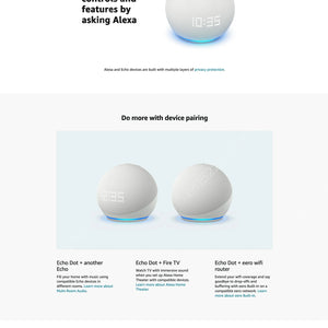 Amazon Echo Dot Original Echo Dot 5th Generation Smart Speaker with Alexa 