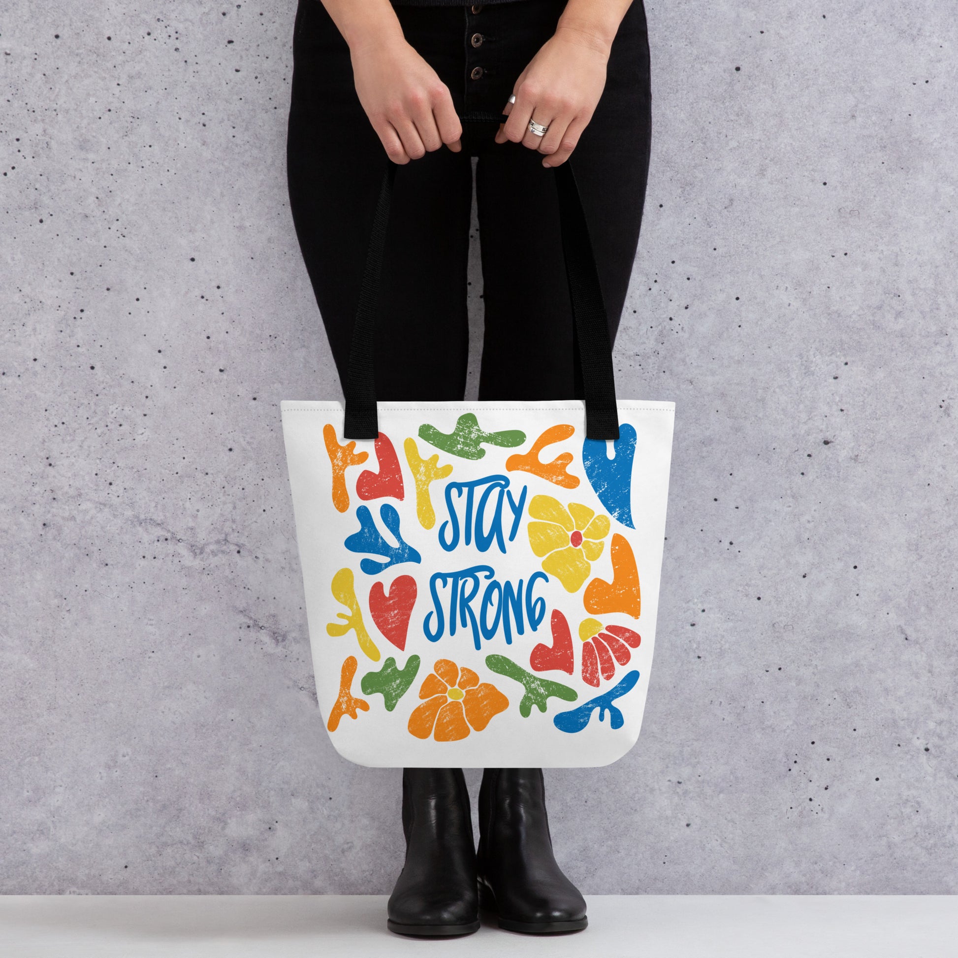 Stay Strong Inspirational Tote Canvas bag
