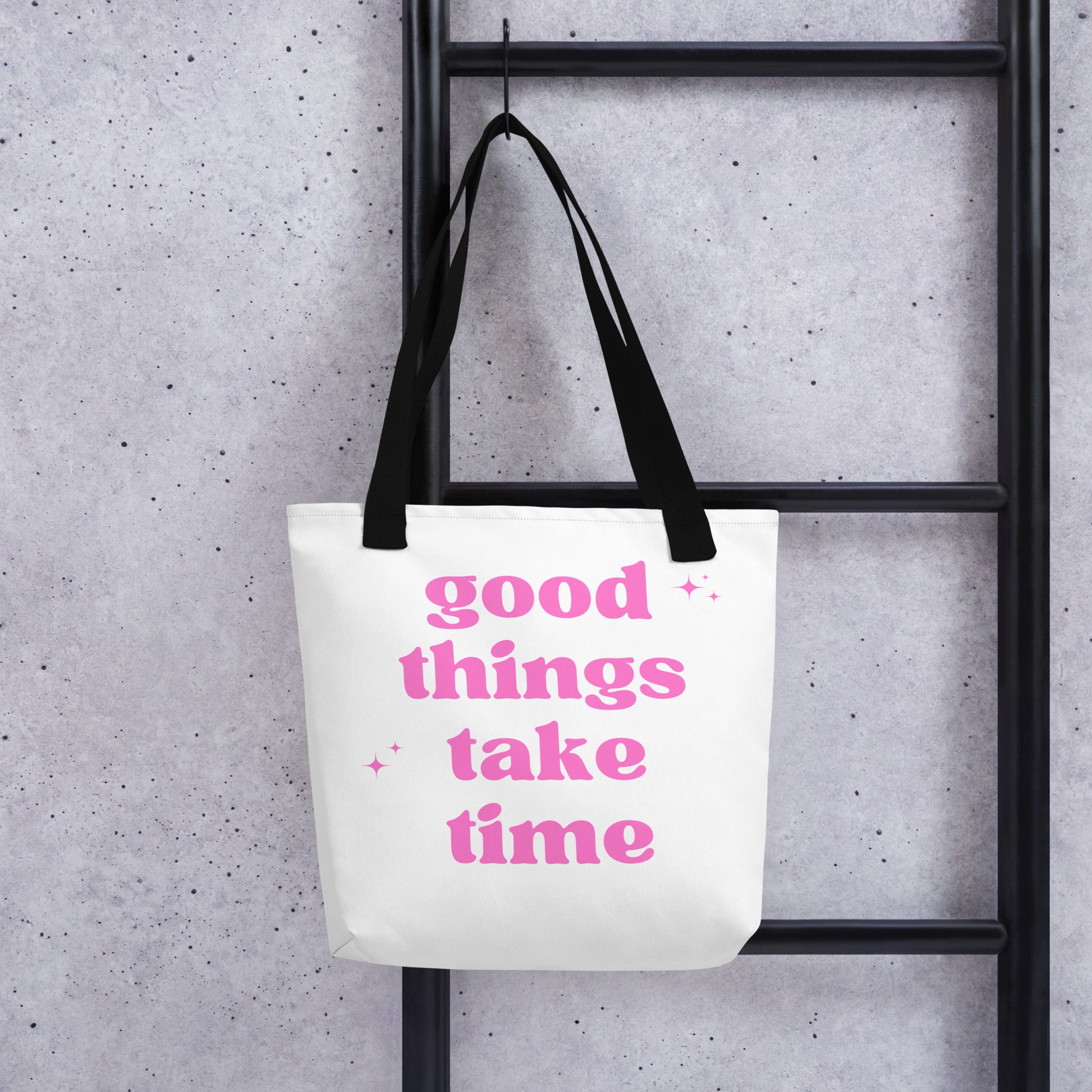 Good things take time Canvas bag