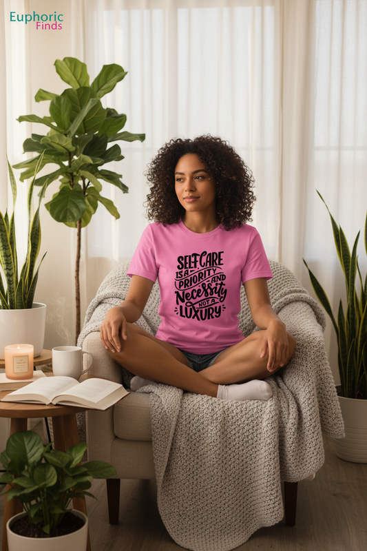 Self Care Is a Necessity Unisex T-Shirt | Motivational Self Care Tee
