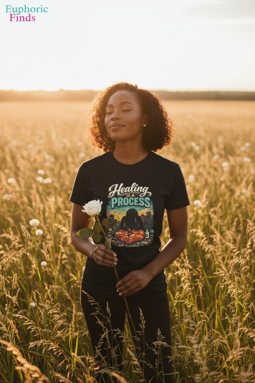 Healing Is a Process Graphic Tee | Inspirational Mental Health Shirt