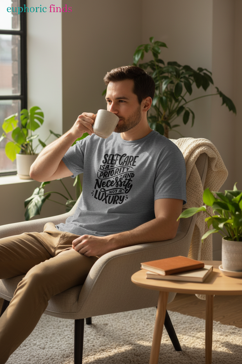 Self Care Is a Necessity Unisex T-Shirt | Motivational Self Care Tee
