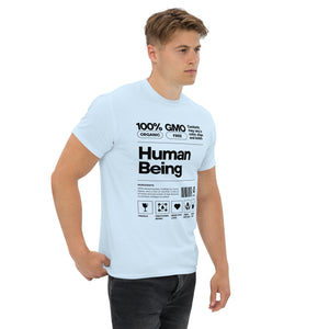 Human Being Label Tee- Funny Organic 