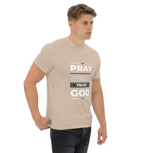 Pray Work Trust God Motivational T-Shirt