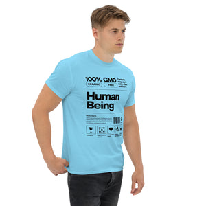 Human Being Label Tee- Funny Organic 