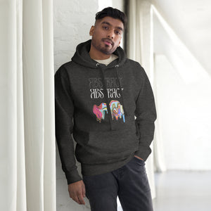 Abstract Unisex Hoodie- Colorful Art-Inspired Streetwear