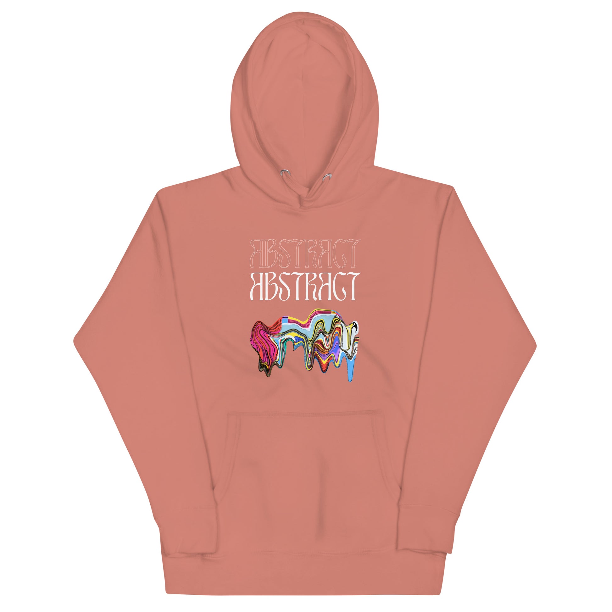 Abstract Unisex Hoodie- Colorful Art-Inspired Streetwear