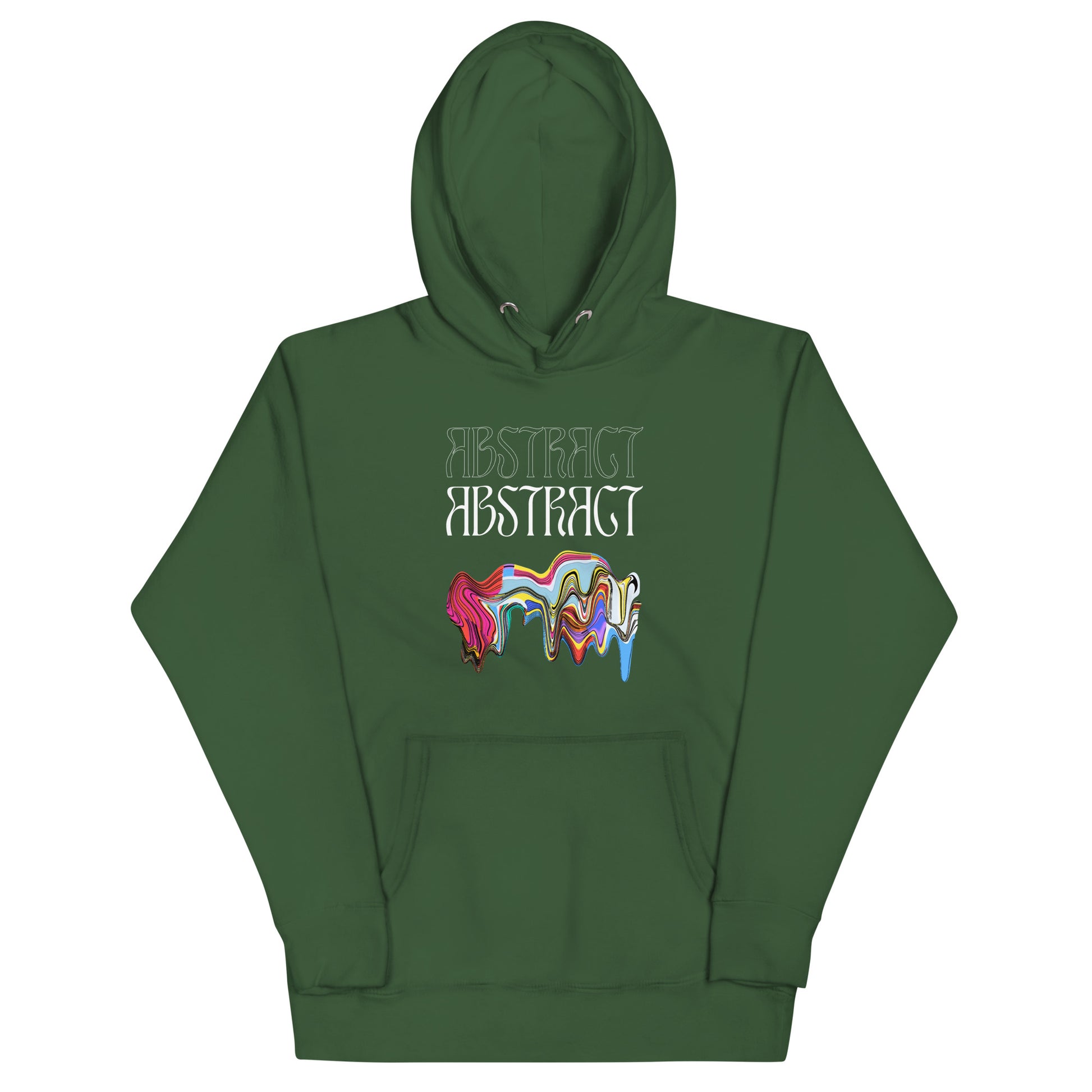 Abstract Unisex Hoodie- Colorful Art-Inspired Streetwear