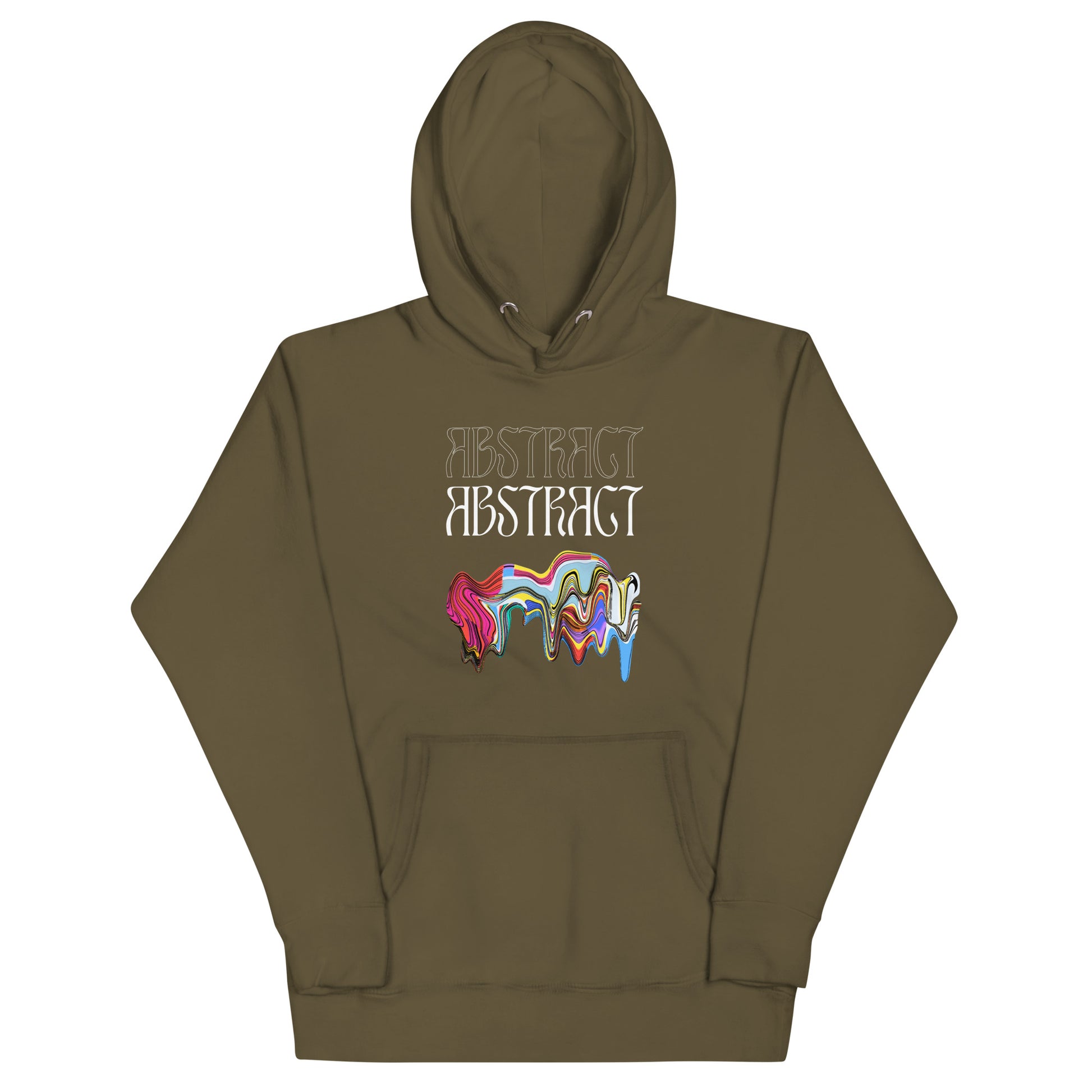Abstract Unisex Hoodie- Colorful Art-Inspired Streetwear