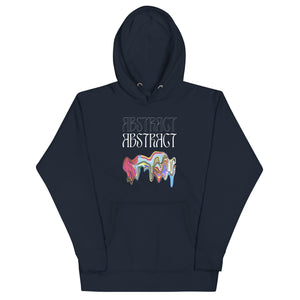 Abstract Unisex Hoodie- Colorful Art-Inspired Streetwear