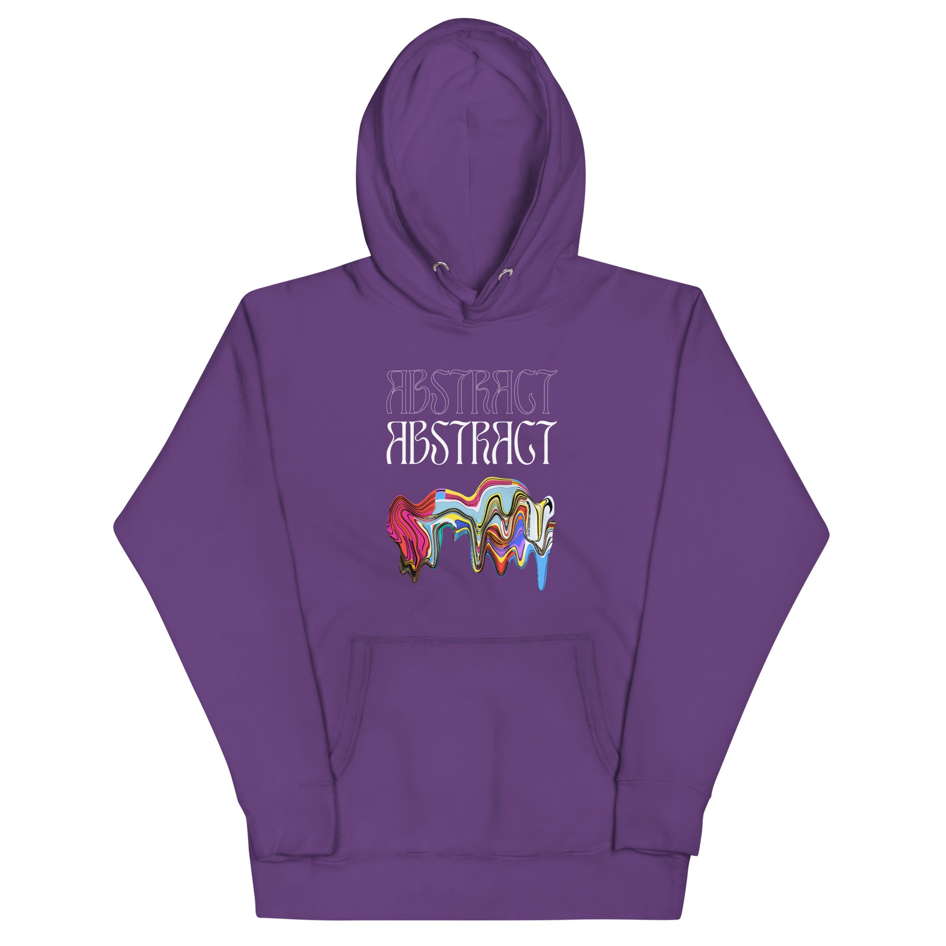 Abstract Unisex Hoodie- Colorful Art-Inspired Streetwear