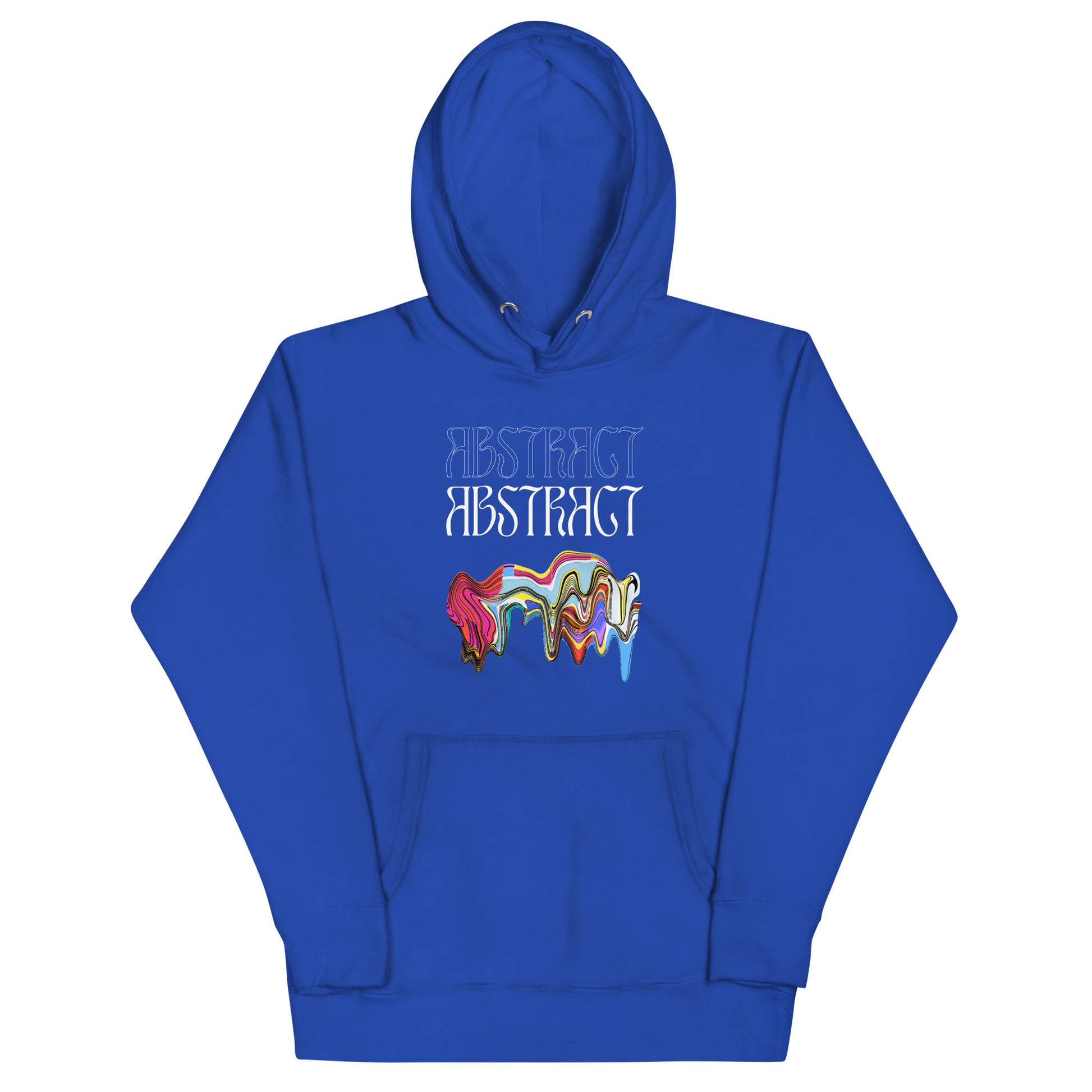 Abstract Unisex Hoodie- Colorful Art-Inspired Streetwear